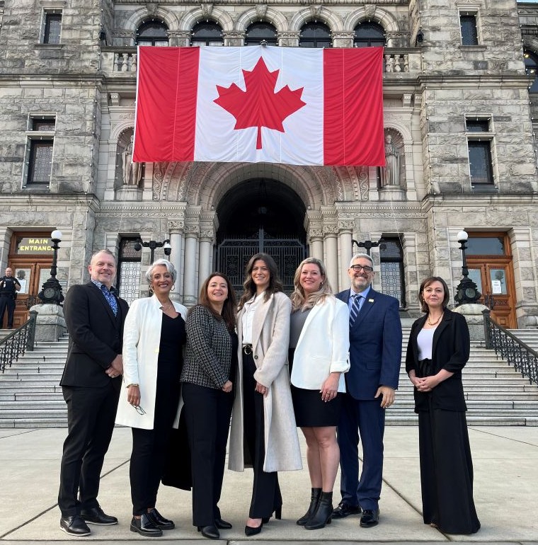 CMBA-BC's Government Relations Committee representing the organization's interests in Victoria, BC
